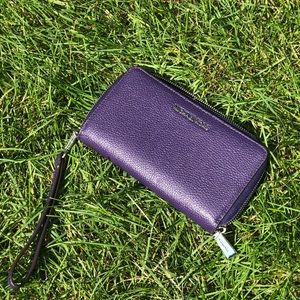 Large Leather Smartphone Wristlet